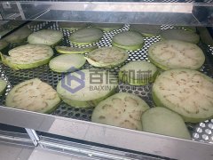 茄子烘干現場